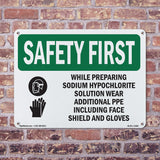 While Preparing Sodium Hypochlorite With Symbol