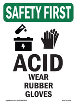 Acid Wear Rubber Gloves