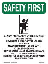 Always Face Ladder Safety Bilingual