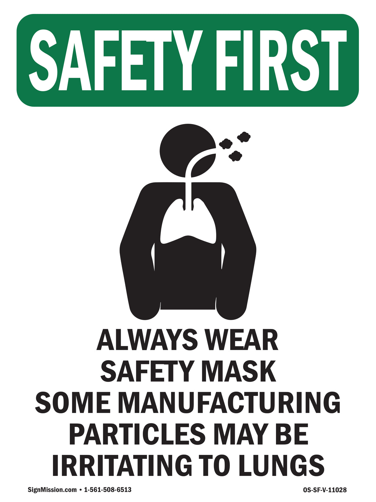 Always Wear Safety Mask Some With Symbol