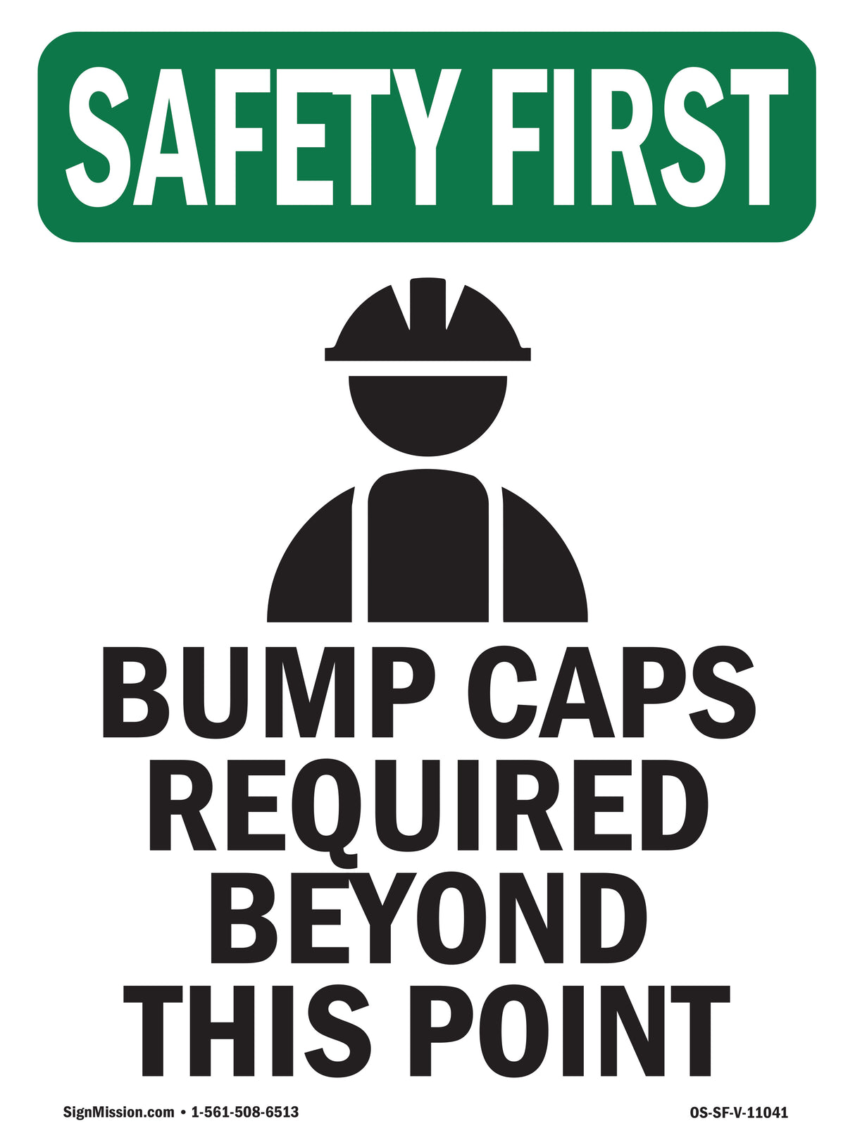 Bump Caps Required Beyond This Point With Symbol