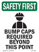 Bump Caps Required Beyond This Point With Symbol