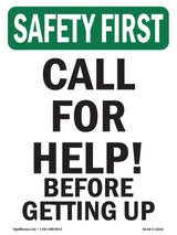 Call For Help Before Getting Up