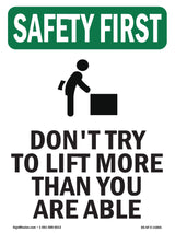 Don't Try To Lift More Than