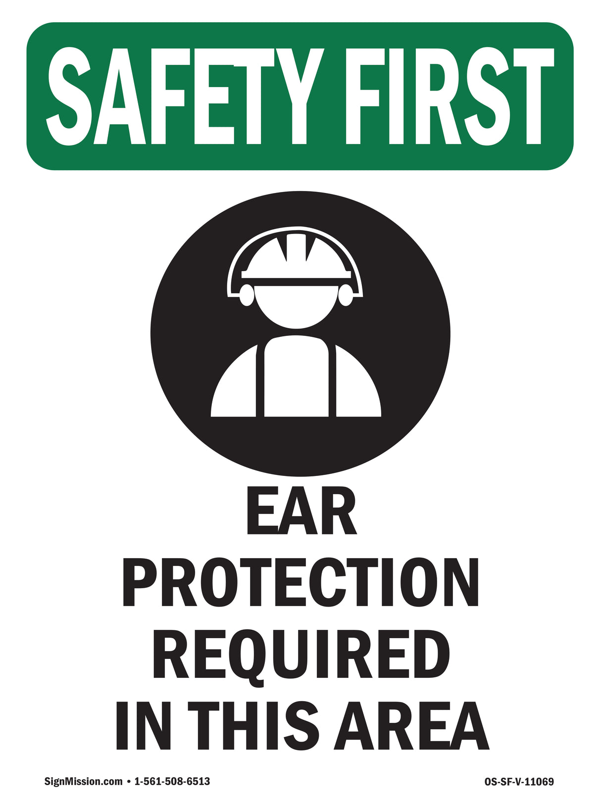 Ear Protection Required Bilingual