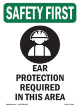 Ear Protection Required Bilingual
