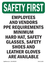 Employees And Vendors PPE Requirements Minimum