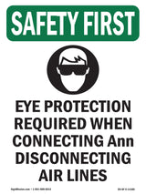 Eye Protection Required When With Symbol