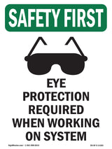 Eye Protection Required When With Symbol
