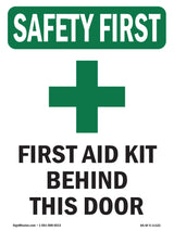 First Aid Kit Behind This Door With Symbol