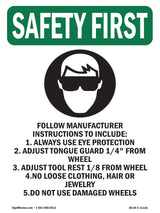 Follow Manufacturer Instructions With Symbol