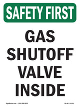 Gas Shutoff Valve Inside