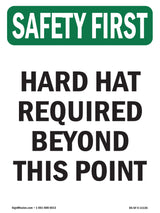 Hard Hat Required Beyond This Point