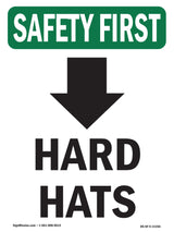 Hard Hats [With Down Arrow] With Symbol