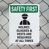 Helmet, Glasses & Vests Are With Symbol