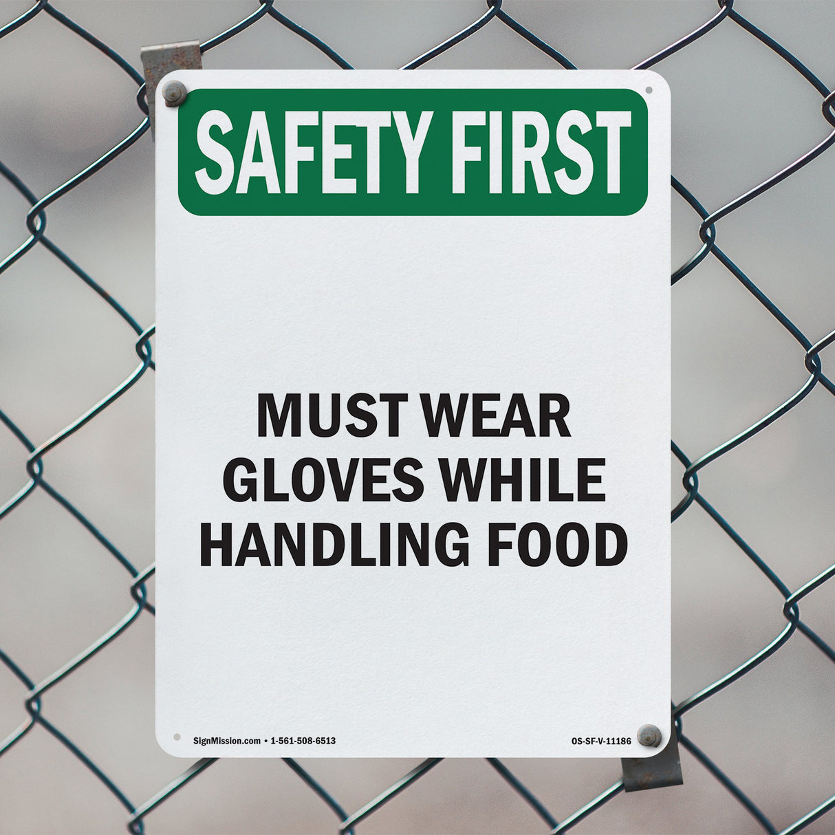 Must Wear Gloves While Handling Food