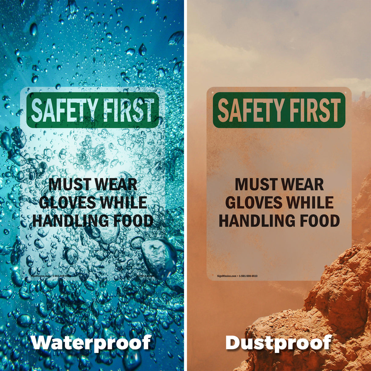 Must Wear Gloves While Handling Food