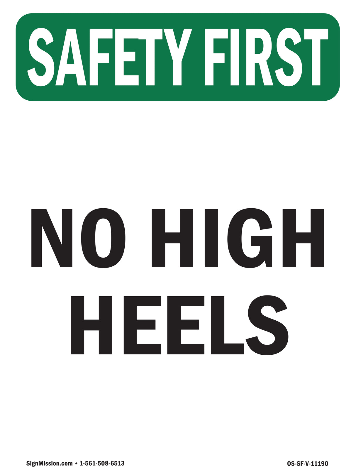 No High Heels