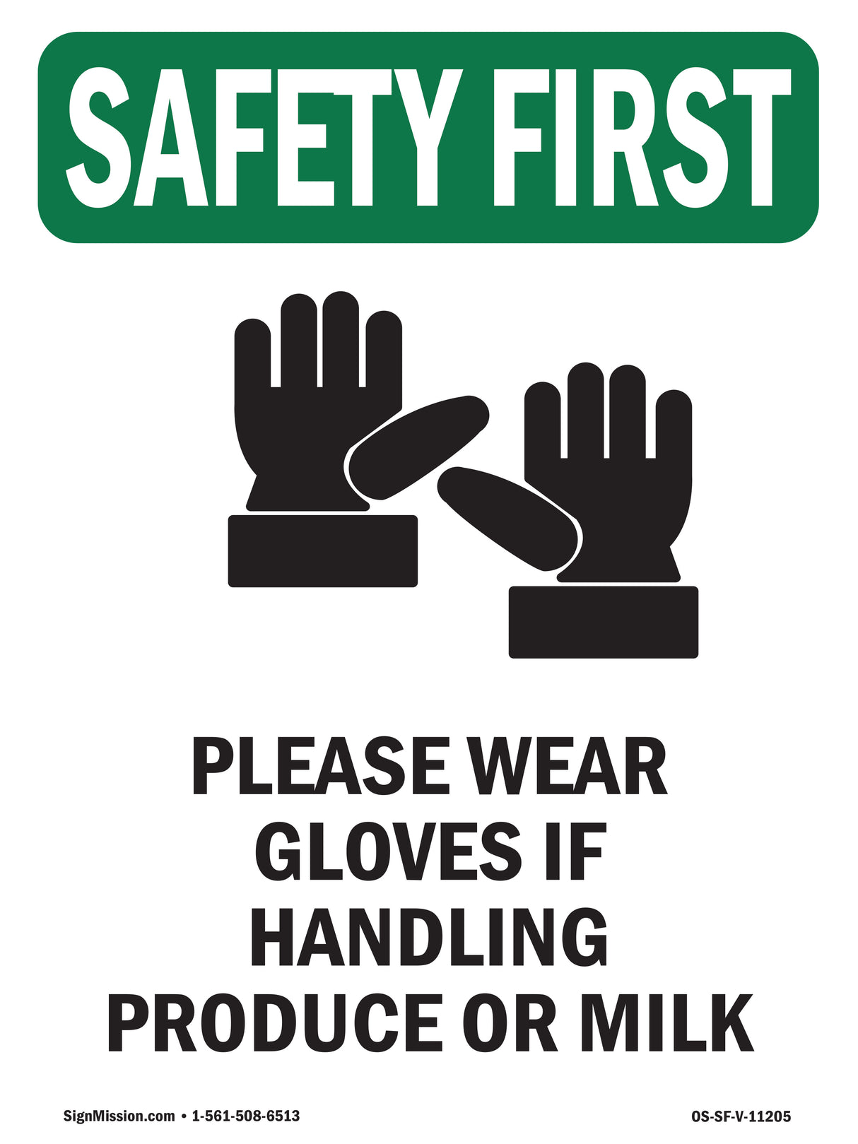 Please Wear Gloves If Handling With Symbol