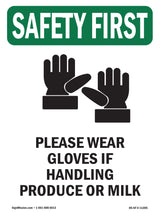 Please Wear Gloves If Handling With Symbol