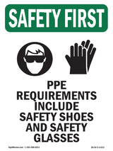 PPE Requirements Include Safety With Symbol