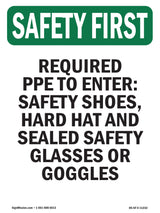 Required PPE To Enter  Safety