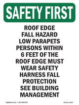 Roof Edge Fall Hazard Low Parapets