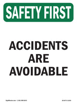 Accidents Are Avoidable