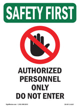 Authorized Personnel With Symbol
