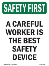 Careful Worker Best Safety