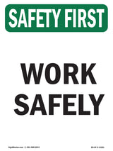 Work Safely Bilingual