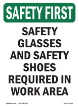 Safety Glasses And Safety Shoes