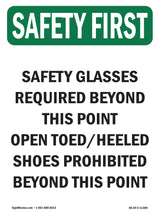 Safety Glasses Required Beyond This Point