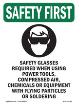 Safety Glasses Required When With Symbol