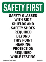 Safety Glasses With Side Shields And Safety
