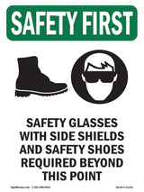Safety Glasses With Side Shields With Symbol