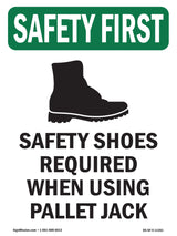 Safety Shoes Required When Using With Symbol