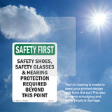 Safety Shoes, Safety Glasses &