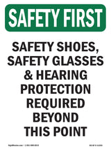 Safety Shoes, Safety Glasses &