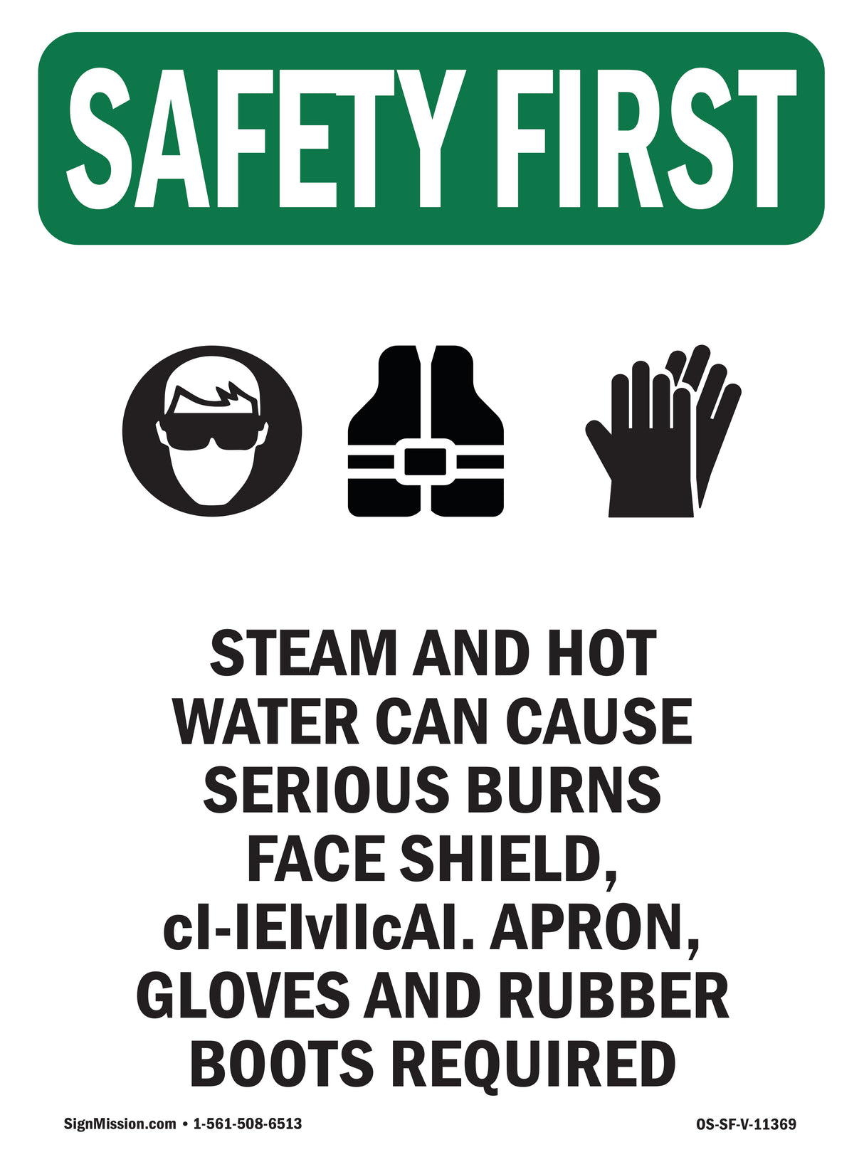 Steam And Hot Water Can Cause With Symbol