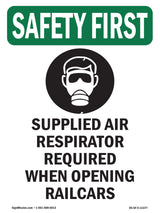 Supplied Air Respirator Required With Symbol