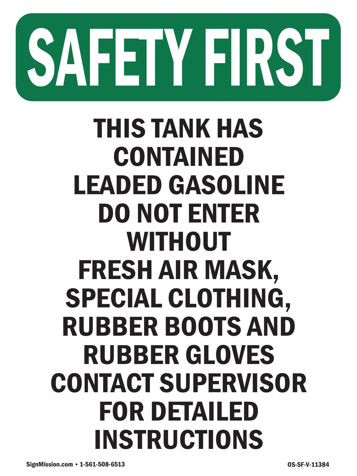 This Tank Has Contained Leaded