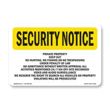 Private Property Keep Out No Hunting,