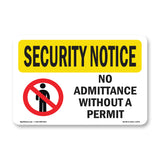 No Admittance Without A Permit