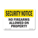 No Firearms Allowed On Property