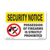 Possession Of FirearmsProhibited