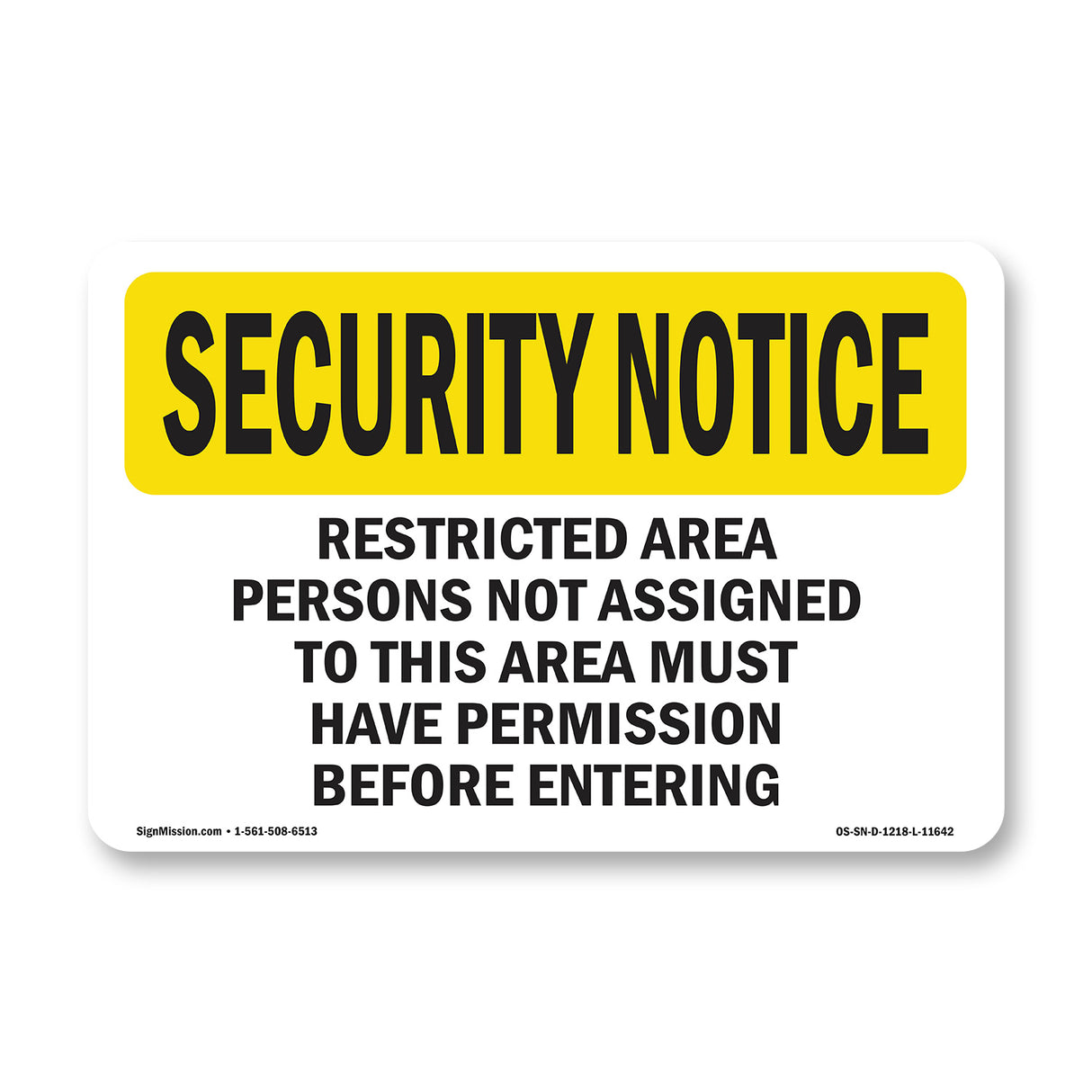 Restricted Area Not Assigned