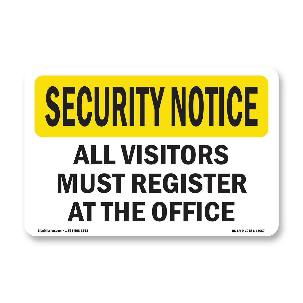 Visitors Must Register