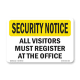 Visitors Must Register