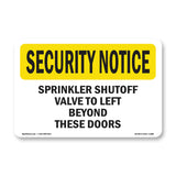 Sprinkler Shutoff Valve To Left